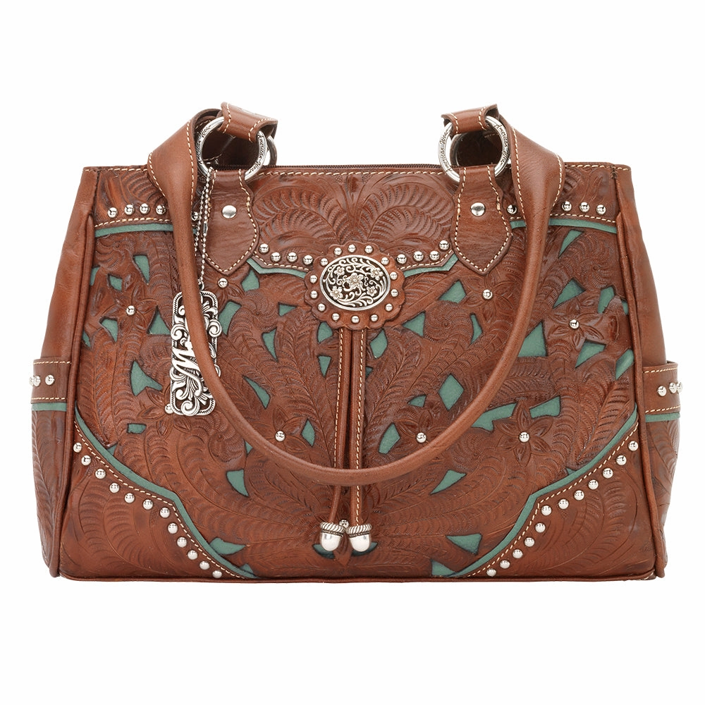 City Style Minimalist Comfort American West Handbag Lady Lace Collection: Leather Western Multi Compartment