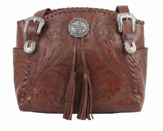 Lightweight Everyday Comfort Companion American West Handbag Lariats & Lace Collection: Leather Zip Top Tote