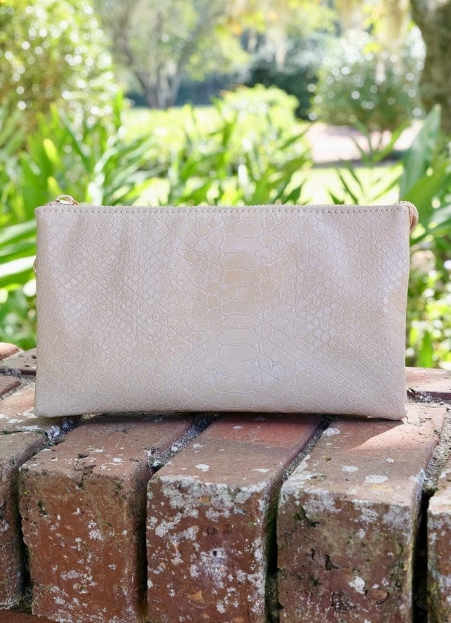 Liz Custom Collection Crossbody Bag - Embossed Vegan Snake Compact Gear