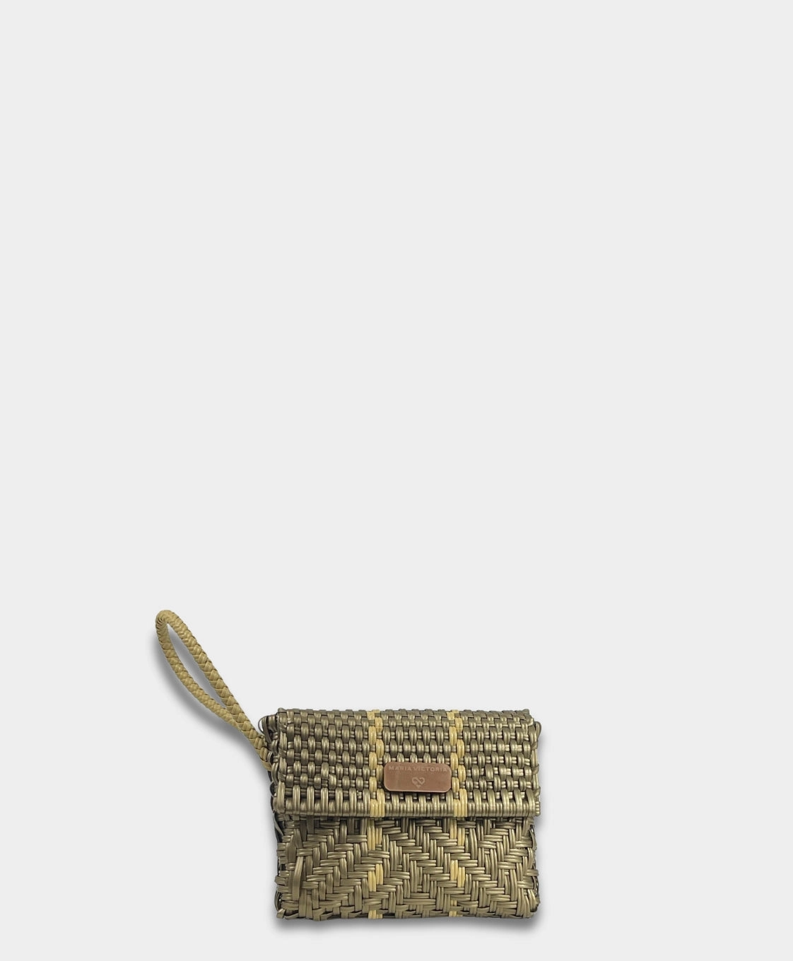 Luxury Statement Refined Trend Maria Victoria | Glimmer  Golden CA | Upcycled, Handwoven, Wristlet