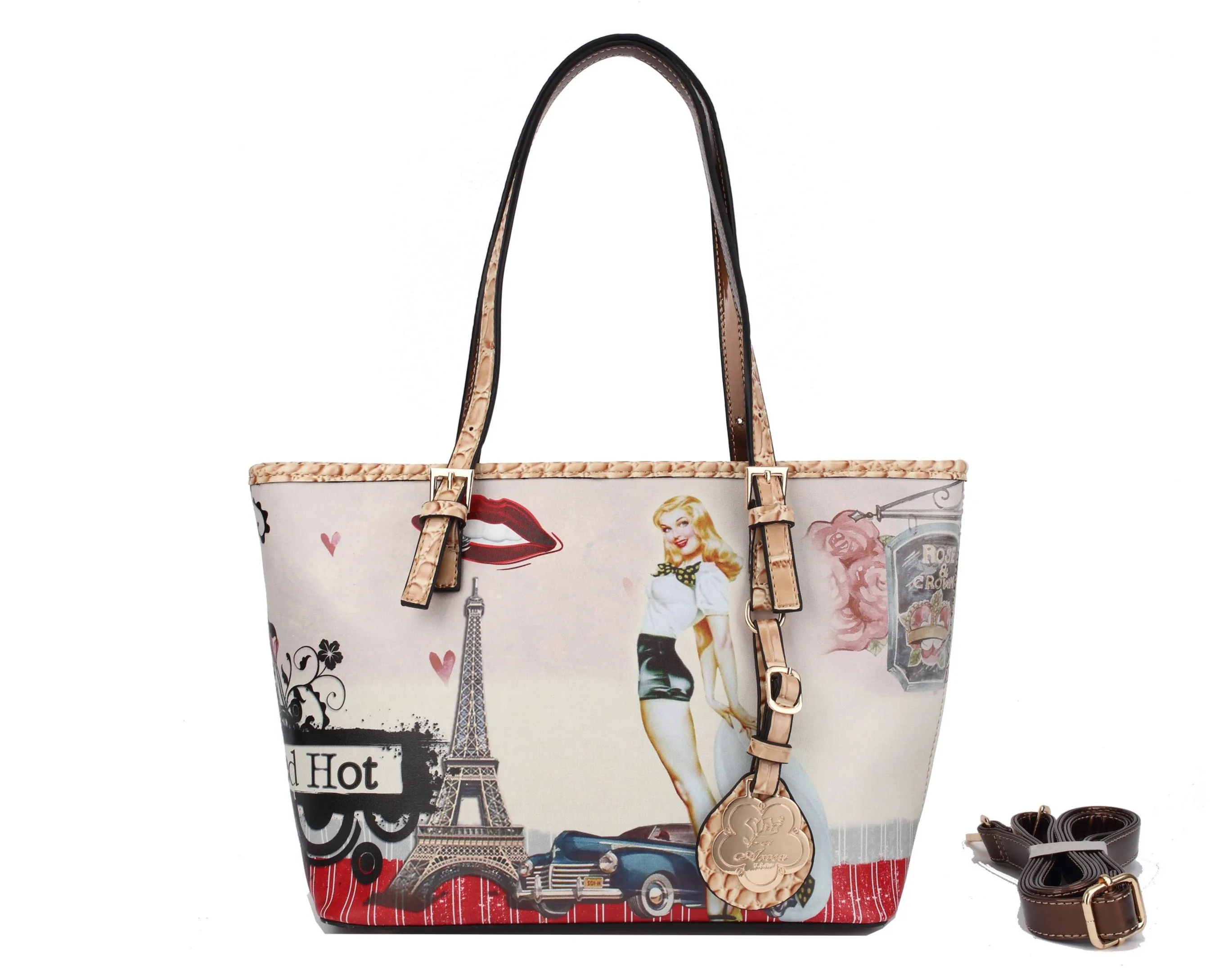Retro Rebel Satchel Graphic Tote Bag Classic Style Premium Choice