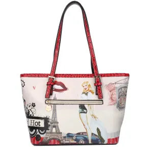 Stylish Essential Retro Rebel Satchel Graphic Tote Bag