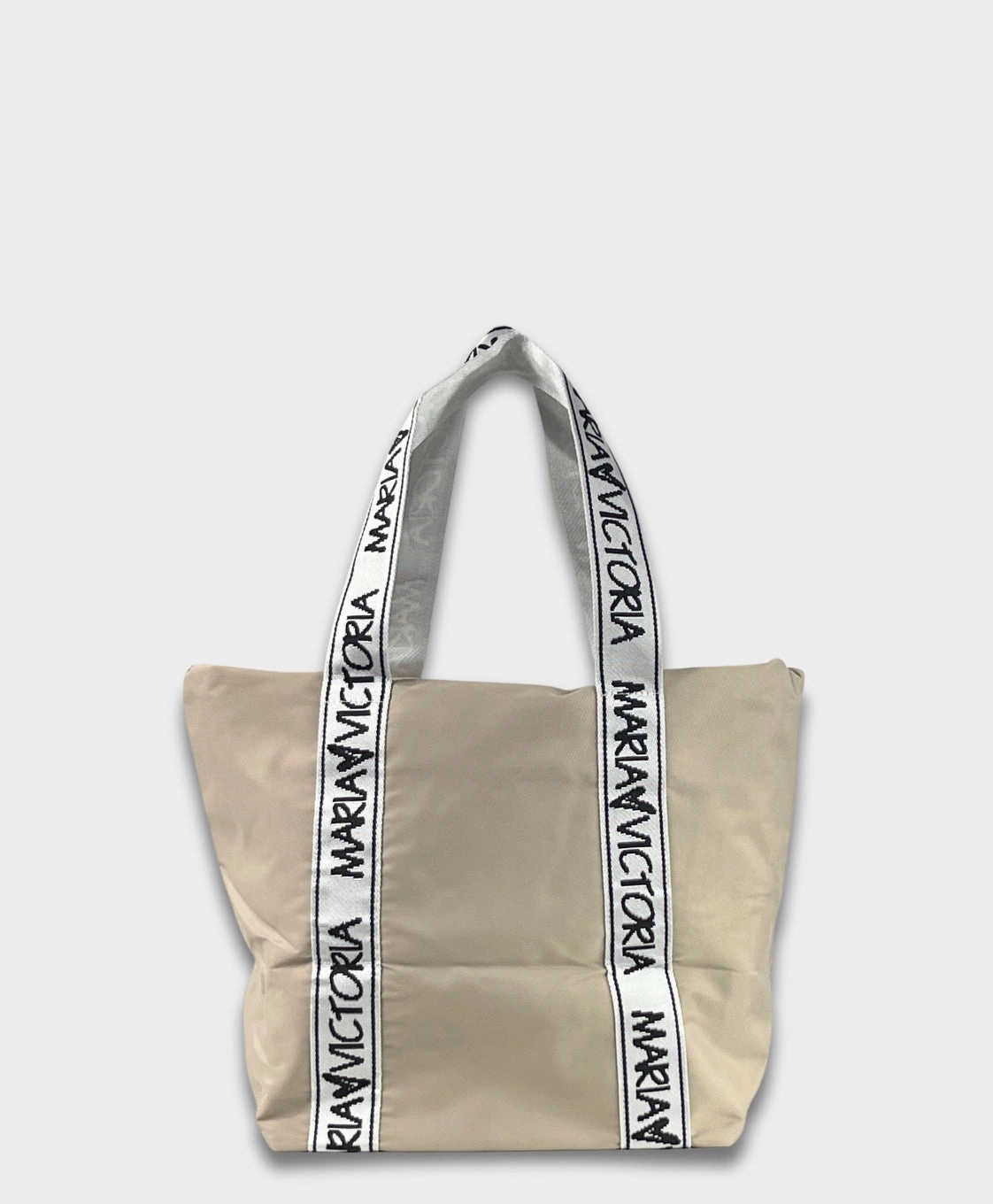 Sustainable Living Minimal Utility Maria Victoria | Uptown Carry All | Upcycled, Handwoven, Tote Taupe