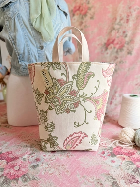 Commuter Tote Rosalie Hope Basket ?CHandmade USA Floral Knitting & Crochet Tote