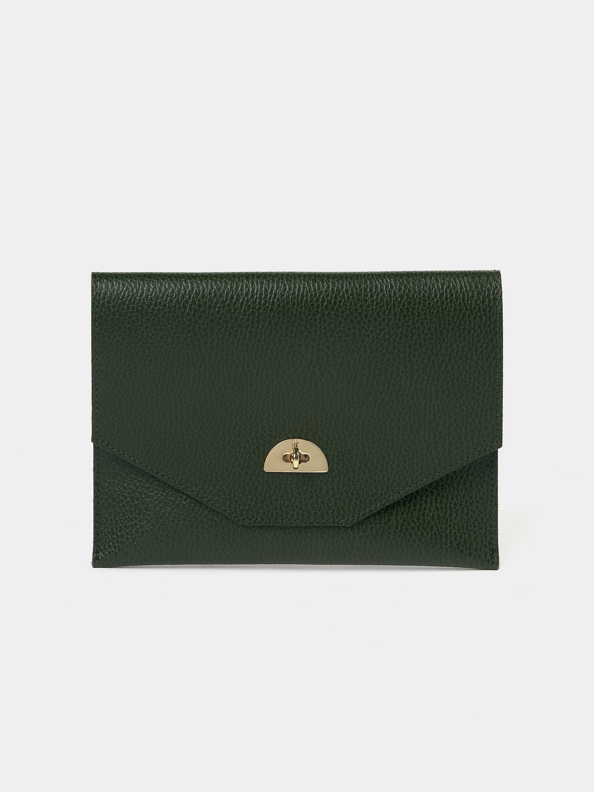 The Twist Lock Pouch - Racing Green Celtic Grain Minimal Functionality Everyday Functionality
