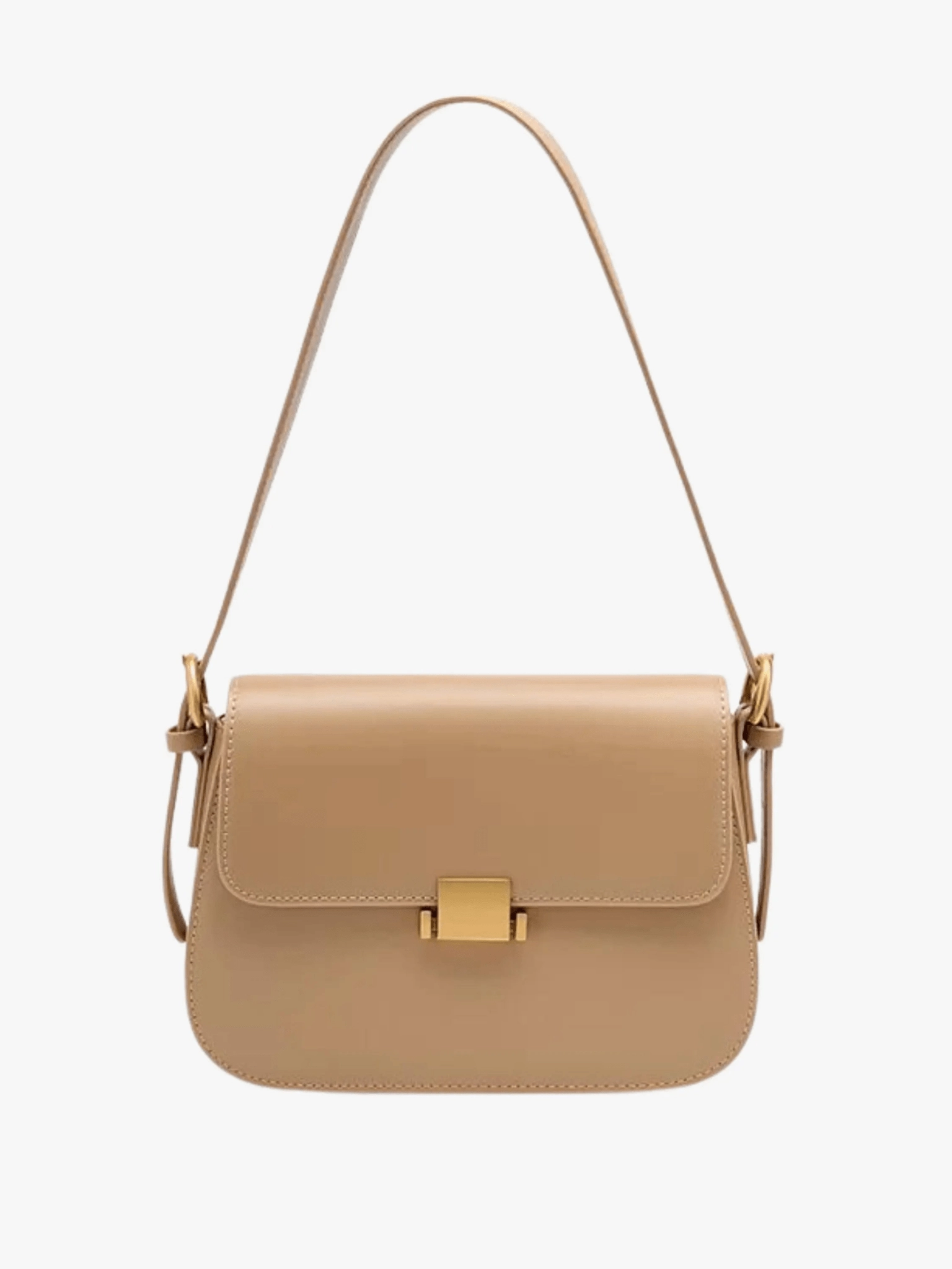 Celine | Luxe Brown Leather Shoulder Bag ?C Classic & Refined Street Lifestyle Minimal Carry