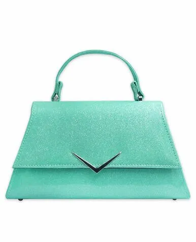Lightweight Bag Style Essential Rumbler Cadi Handbag in Mint Sparkle (with crossbody strap)
