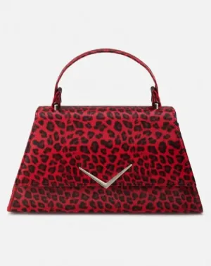 Timeless Beauty Rumbler Cadi Handbag in Red & Black Leopard