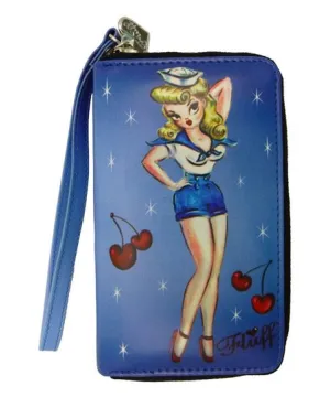 Daily Style urban vibe Sailor Girl Wristlet Wallet by Miss Fluff