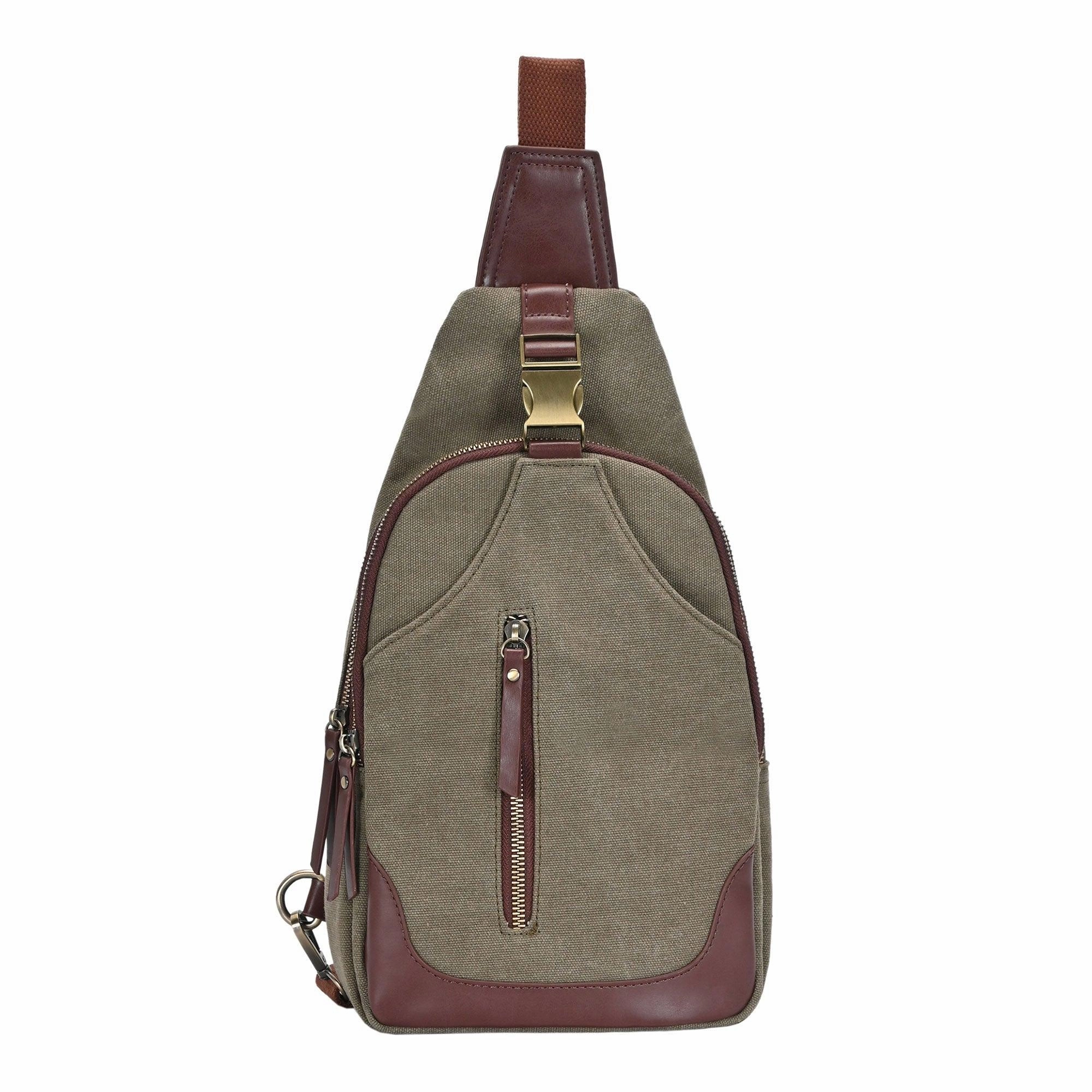 Samara Cotton Canvas Crossbody Sling Adjustable straps for a customizable and comfortable fit
