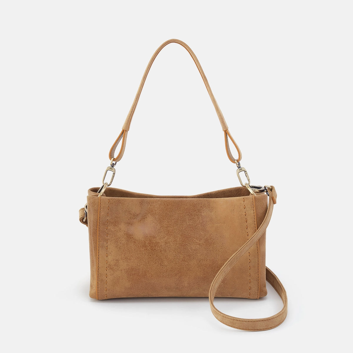 Daily Carry Daily Journey Seneca Shoulder Crossbody In Buffed Leather Whiskey