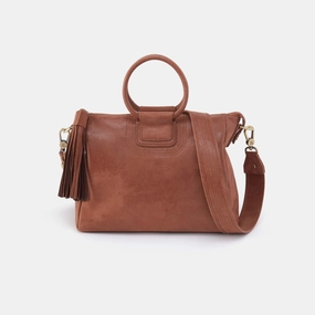 Modern Routine High-end leather purse Sheila Medium Satchel in Buffed Leather - Burnished Saddle