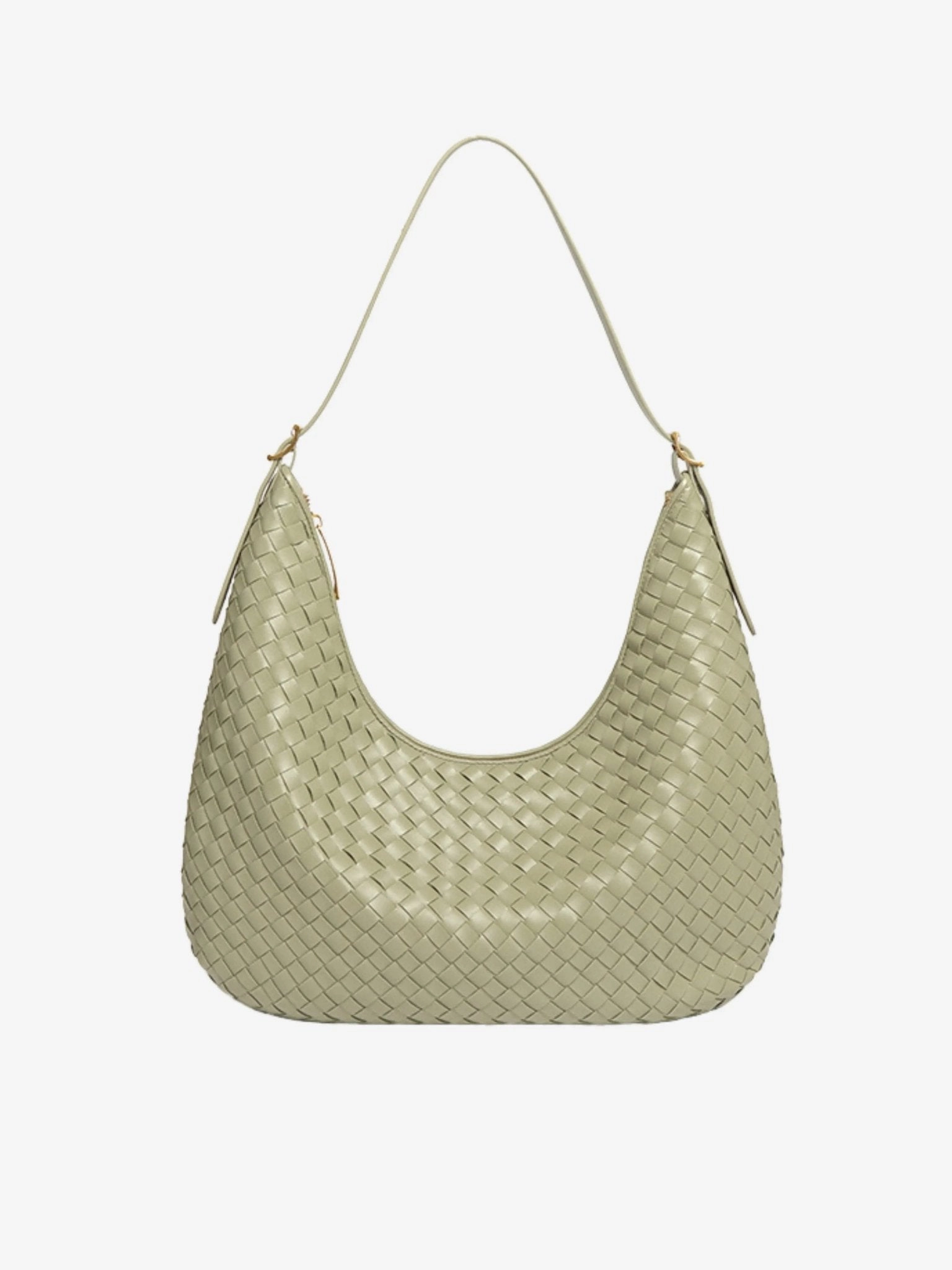 Siena | Brown Woven Leather Shoulder Bag ?C Sophisticated & Timeless Water Resistant