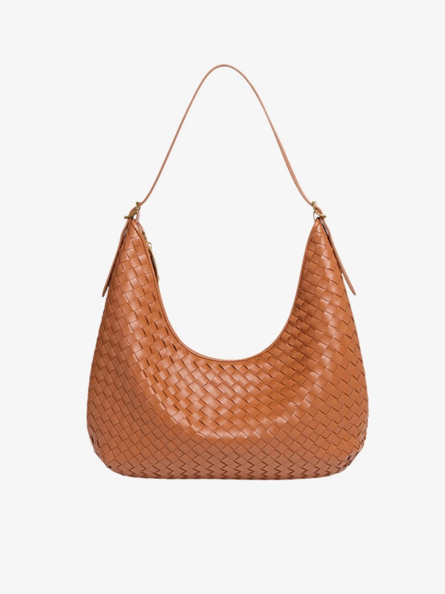 Siena | Brown Woven Leather Shoulder Bag ?C Sophisticated & Timeless Modern Travel