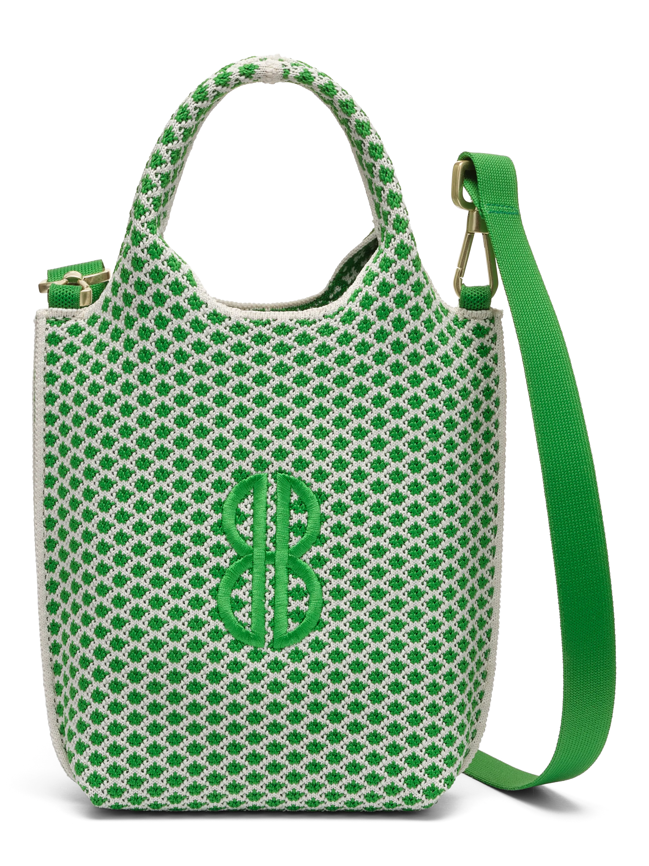 Sutton City Tote - Parakeet Green Diamond - Mini Work Look