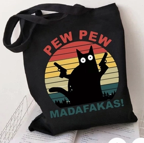 Simply ADORABLE cat totes!! Eco Friendly