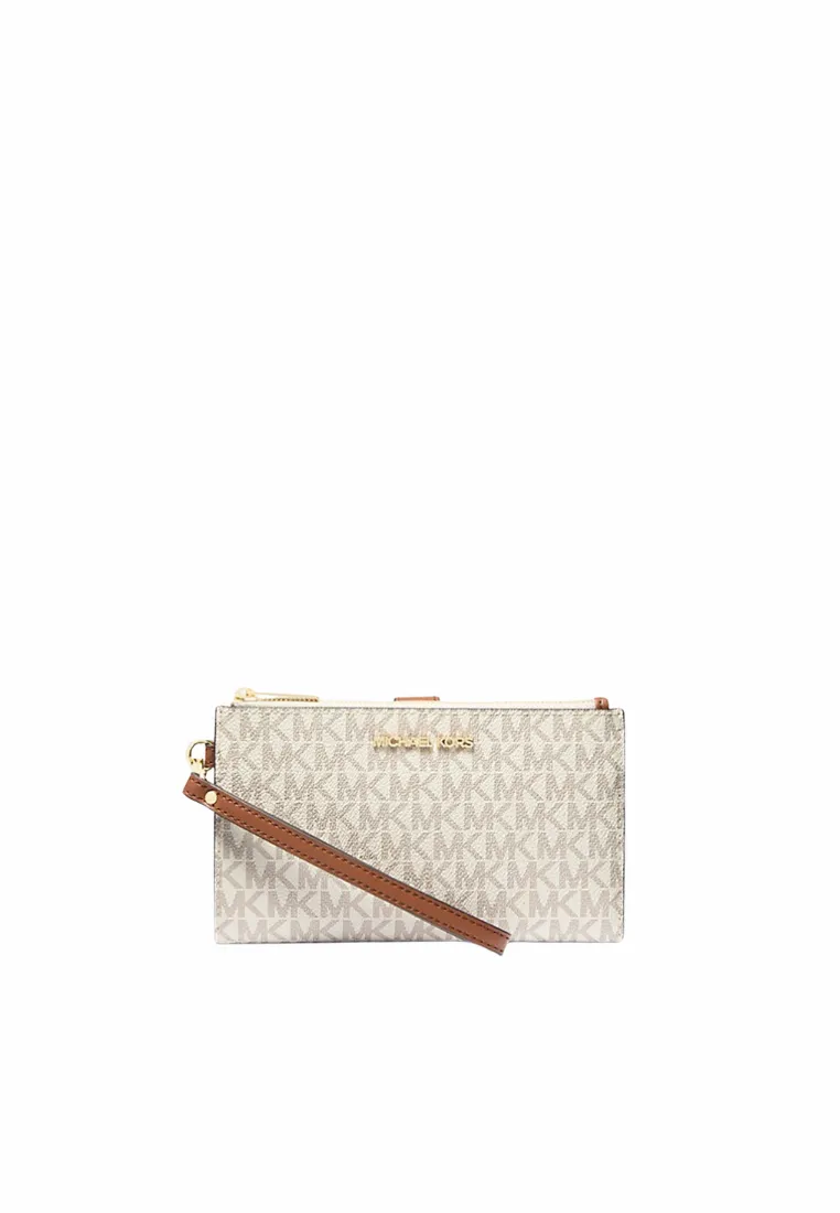 Michael Kors Jet Set Logo Smartphone Wallet In Vanilla 32F1GJ6W4B Sleek Accessory