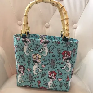 Molly Mermaid Bamboo Handbag Office Accessory