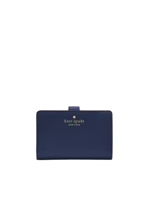 Kate Spade Schuyler Medium Wallet Bifold In Parisian Navy KG676 Classic Efficiency