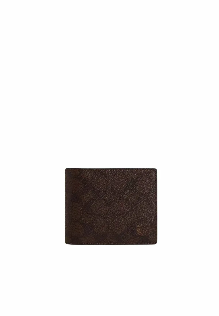 Coach Men 3 in 1 Wallet Blocked Signature In Mahogany Multi CX209 Daily Modernity