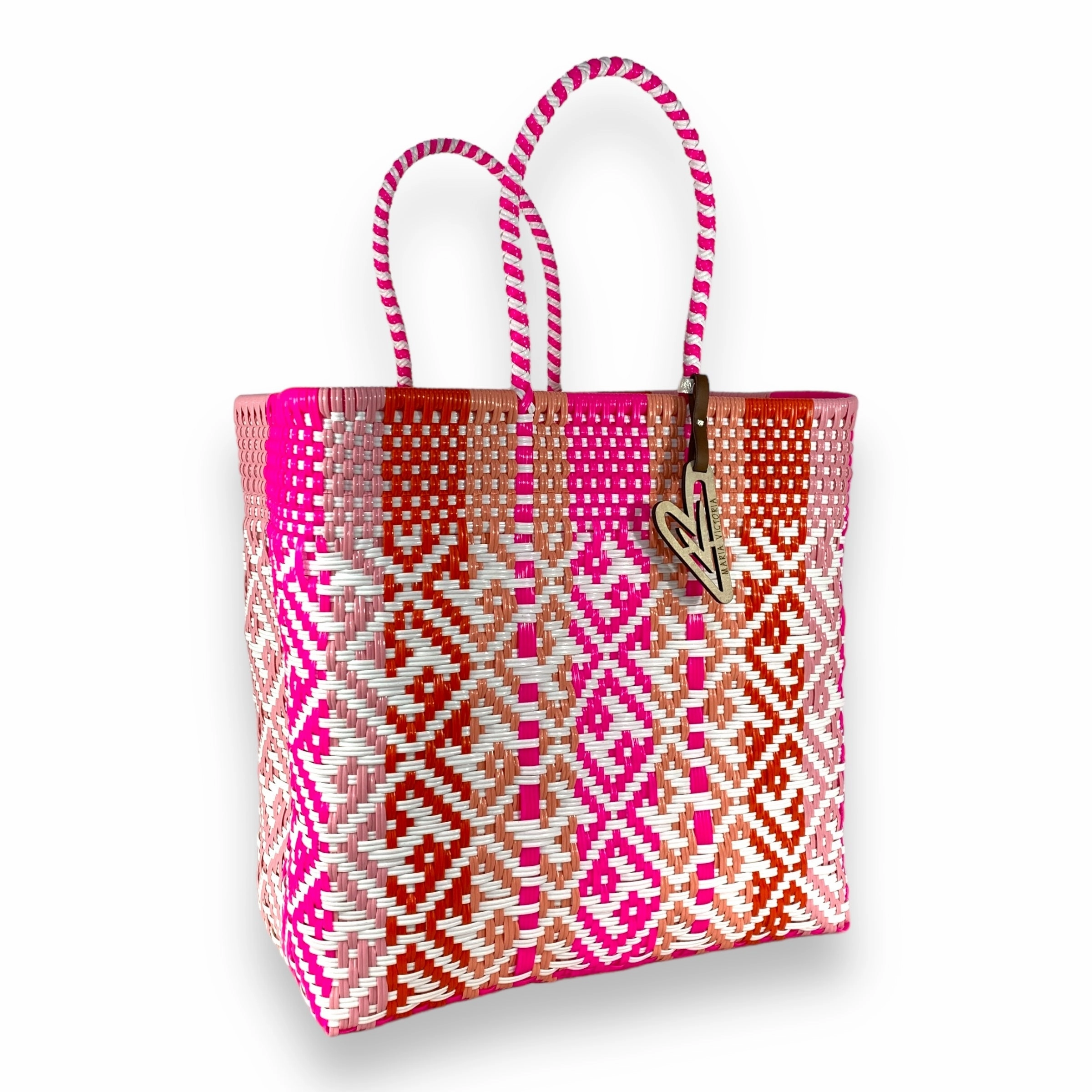 Maria Victoria | Halo Tote | Upcycled, Handwoven, Multicolor Tote Travel Schedule Casual Carry