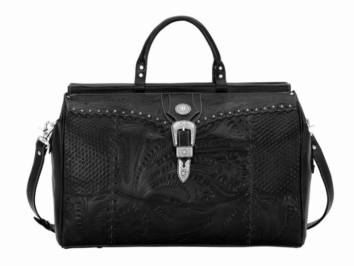 Refined Elegance American West Handbag Travel Collection: Retro Duffel Luggage Bag