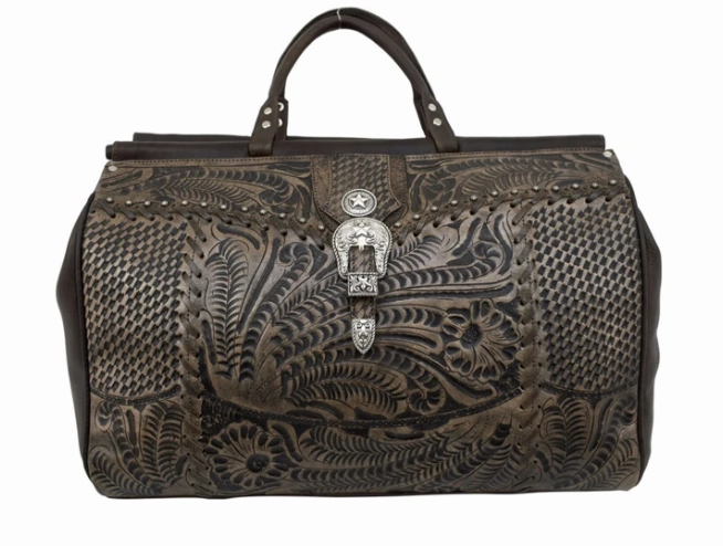 American West Handbag Travel Collection: Retro Duffel Luggage Bag Everyday Carry