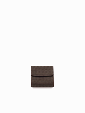 Small Flap Wallet in Horsehair Refined Finish