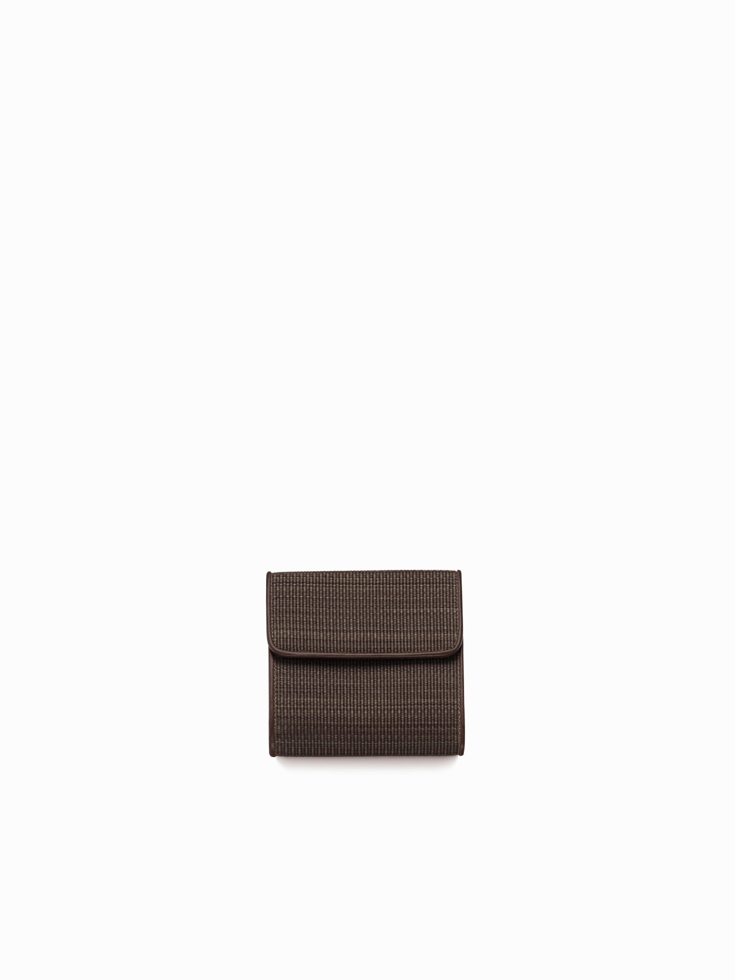 Small Flap Wallet in Horsehair Refined Finish