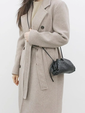 Compact Comfort Small Handcrafted Lambskin Leather Weave Cloud Pouch With Pleated Design, Woven Crossbody Clutch Evening Bag