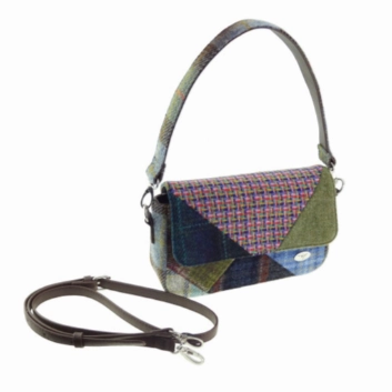 Small Patchwork Bag 'Clunie' with Harris Tweed? High-quality cash wallet Modern Elegance