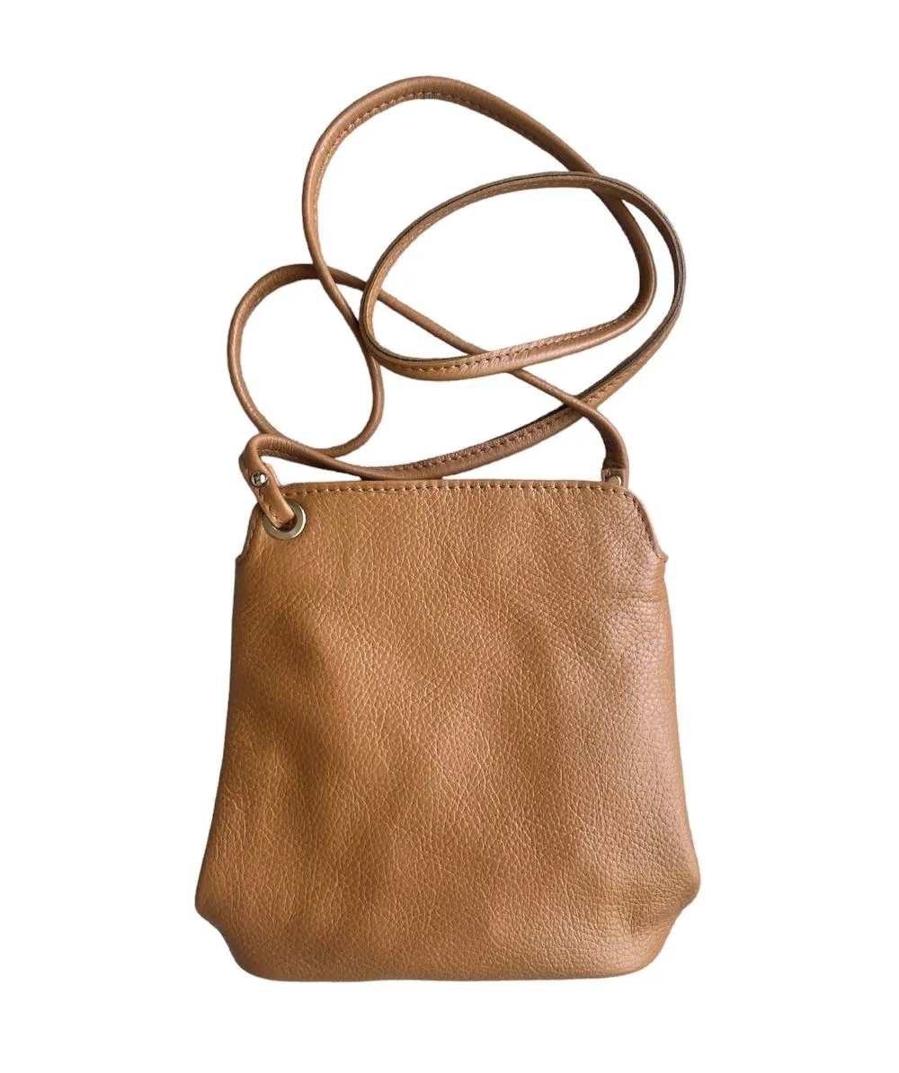 LaGaksta Fina Italian Leather Mini Crossbody for Women ?C Slim Travel Purse, Anti-Theft Wallet & Passport Bag Effortless Carry Functional Portability