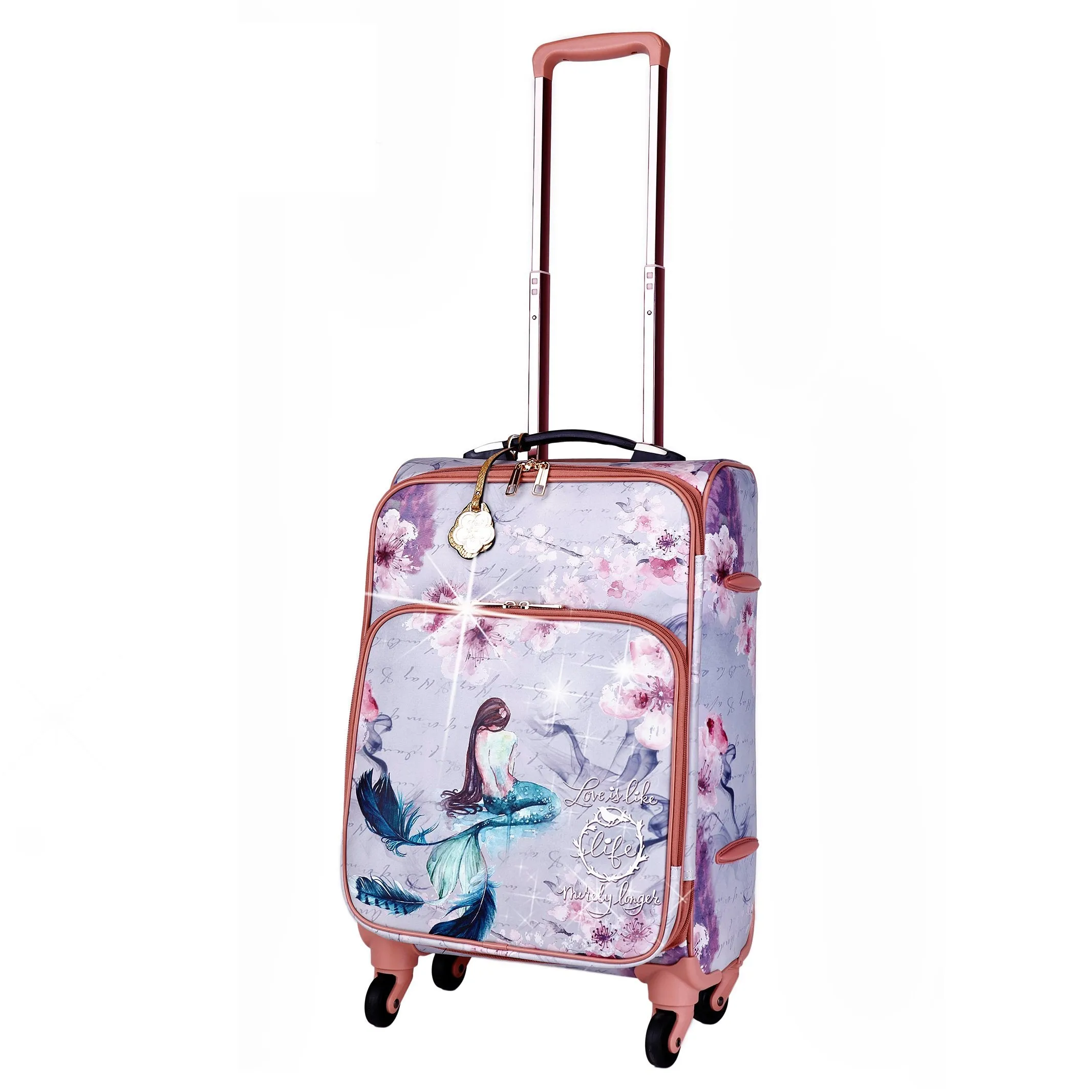 Princess Mera Carry on Luggage With Spinner Wheels High-quality fashion tote