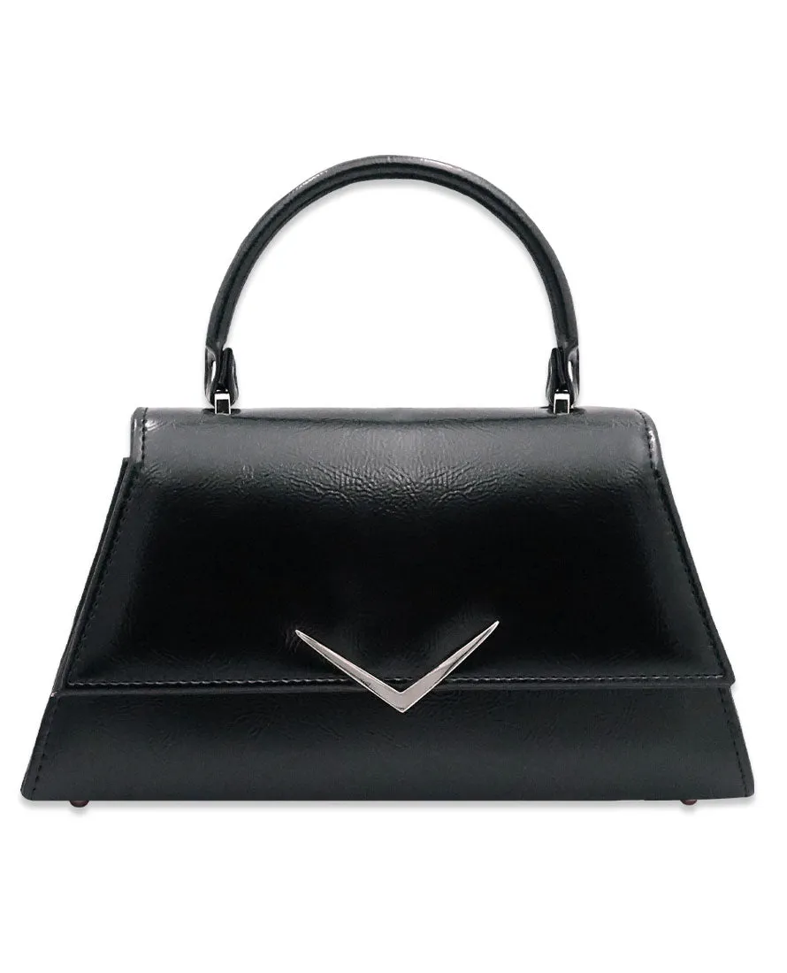 All-season carry Rumbler Cadi Handbag in Black (with crossbody strap)