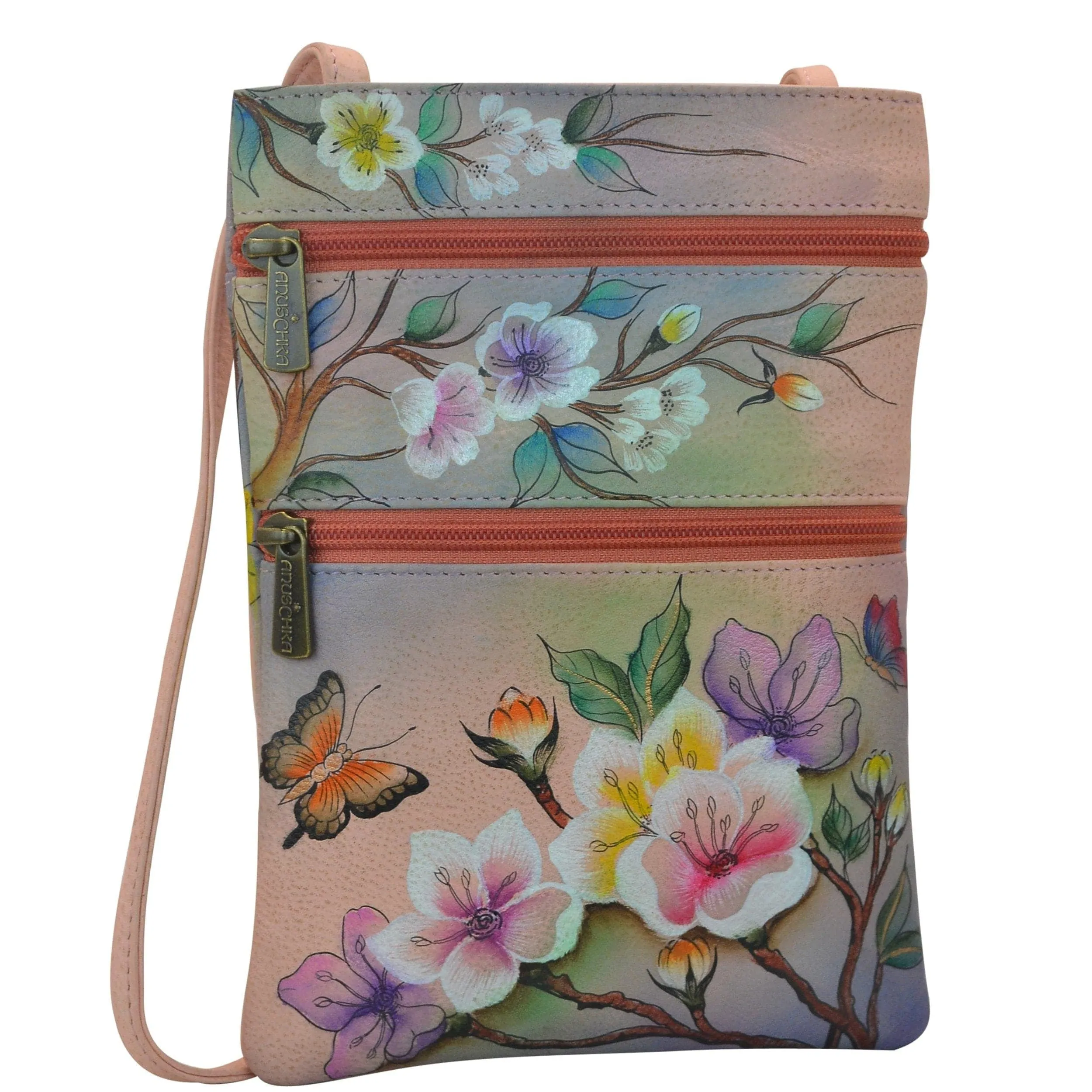 Mini Double Zip Travel Crossbody - 448 Workday Outfit Refined Finish