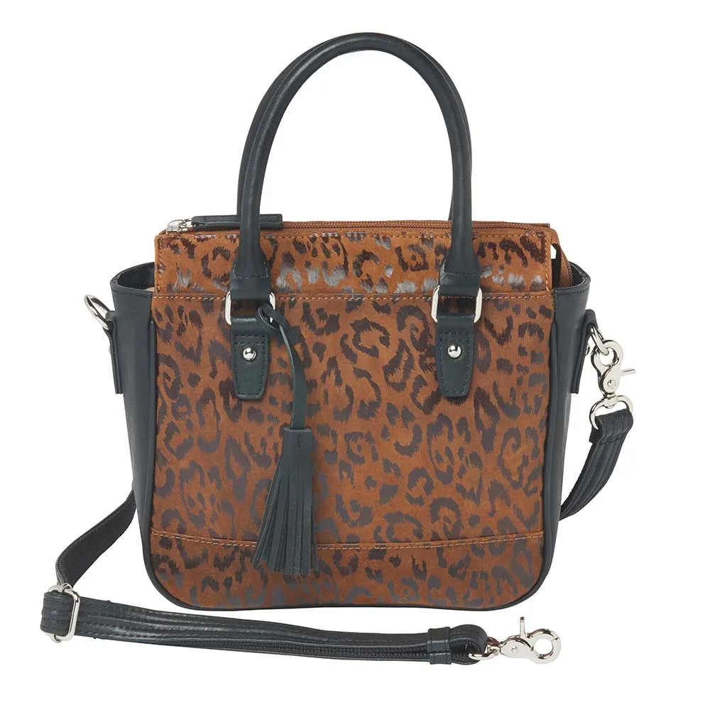 Fashion Look On The Go Park Ave Mini Hand Tote Concealed Carry Purse Suede GTM-56