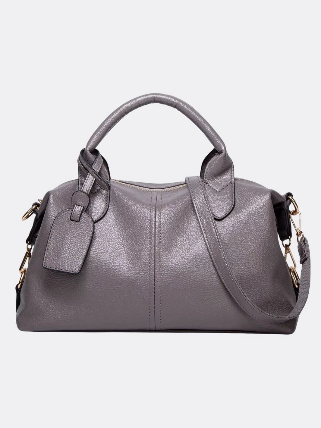 Elegant Leather Satchel Bag ?C Versatile Handbag with Detachable Strap Urban Function On The Go
