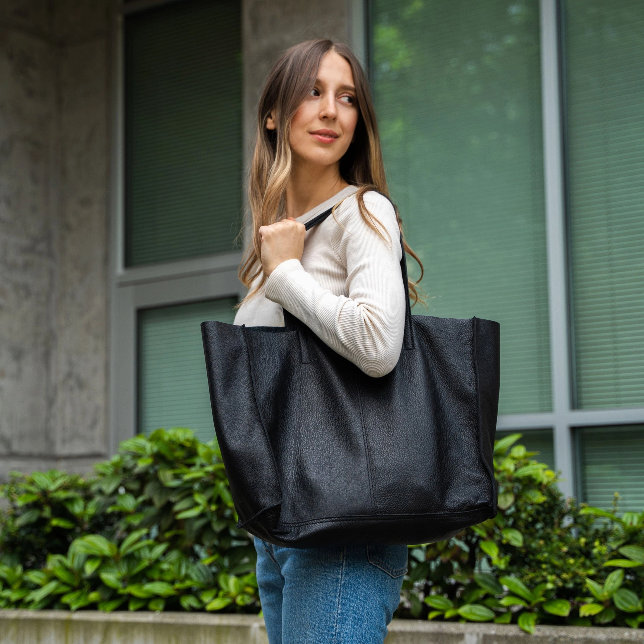 Leather Shoulder Bag Tote for Women Purse Satchel Travel Bag shopping Carry Messenger Multipurpose Handbag Practical Travel Street Functionality