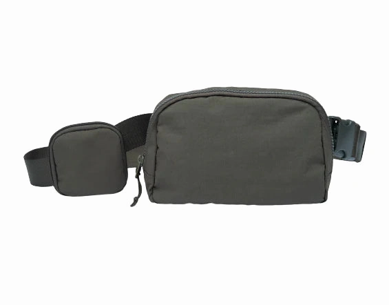WanderFull Army Green HydroBelt Bag with Removable Hydration Holster Runway Inspired Comfort Grip