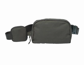 WanderFull Army Green HydroBelt Bag with Removable Hydration Holster Runway Inspired Comfort Grip