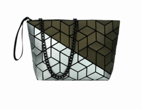 School Essential Functional Chic Patrizia Luca Diagonal Two Tone Slanted Square Clutch Style 0H03B2D