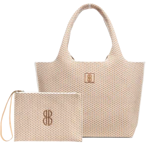 Large - Buckthorn Diamond tote with pouch Trendy Outfit Commuter Look