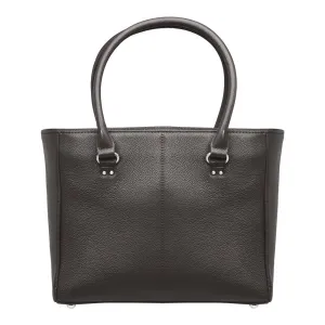 Street Look Travel Fashion Traditional Open Top Tote Concealed Carry Purse Cowhide GTM-62