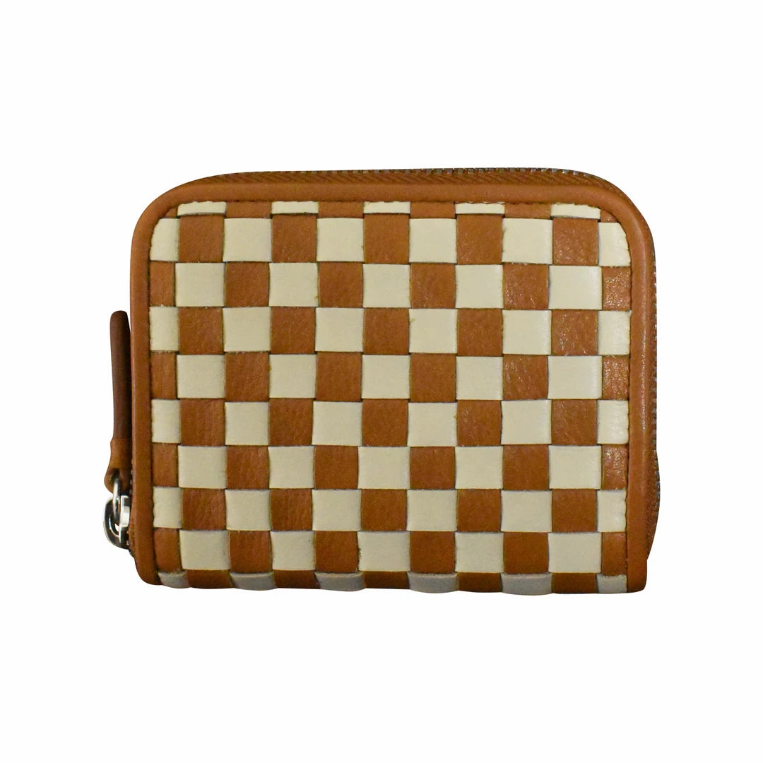 ILI New York 7104 CHECKERBOARD ZIP AROUND WALLET *FW2025 Casual Style Daily Functionality