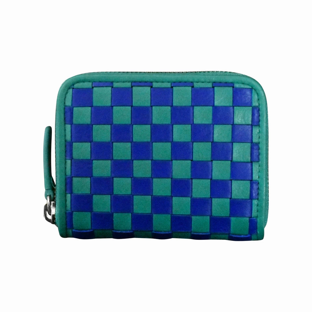 Elegant Durability Practical Journey ILI New York 7104 CHECKERBOARD ZIP AROUND WALLET *FW2025