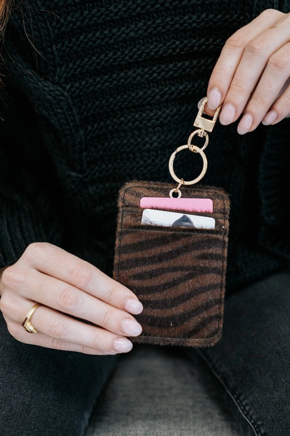 Joslyn Credit Card Wallet Keychain - Final Sale Compact Refinement