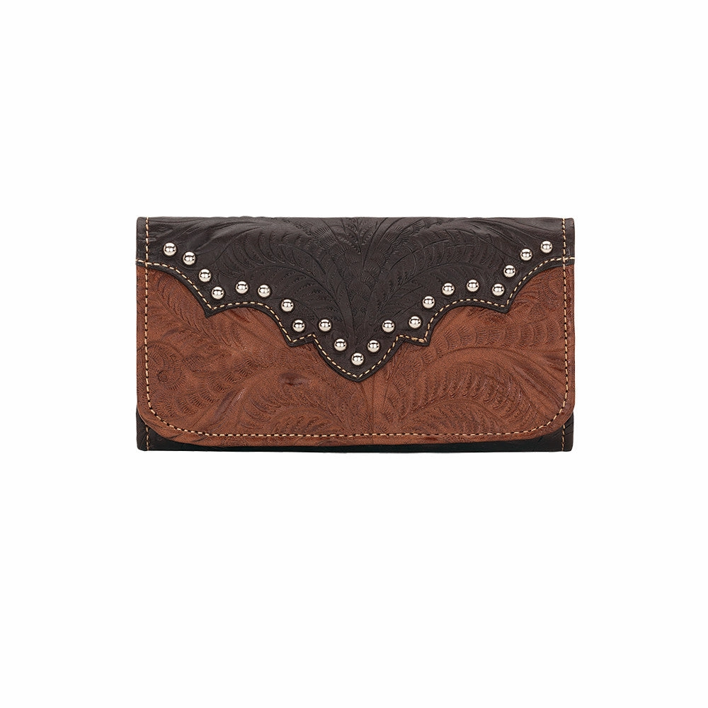 Practical Carry American West Handbag Annie's Secret Collection: Leather Tri-Fold Western Wallet