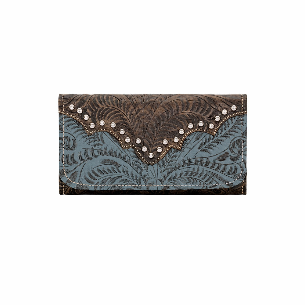 Chic Fit American West Handbag Annie's Secret Collection: Leather Tri-Fold Western Wallet