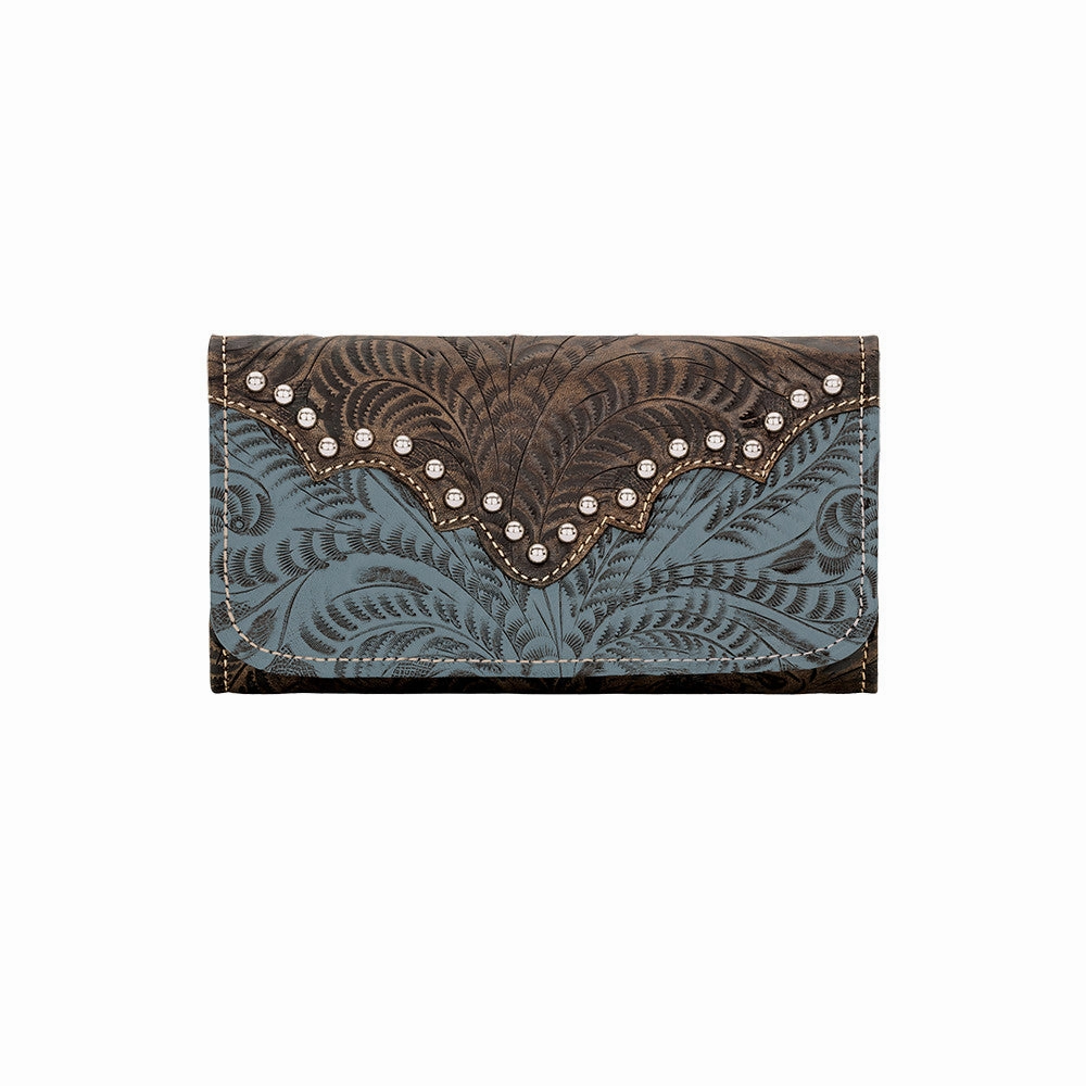 American West Handbag Annie's Secret Collection: Leather Tri-Fold Western Wallet Daily Gear Sporty Vibe