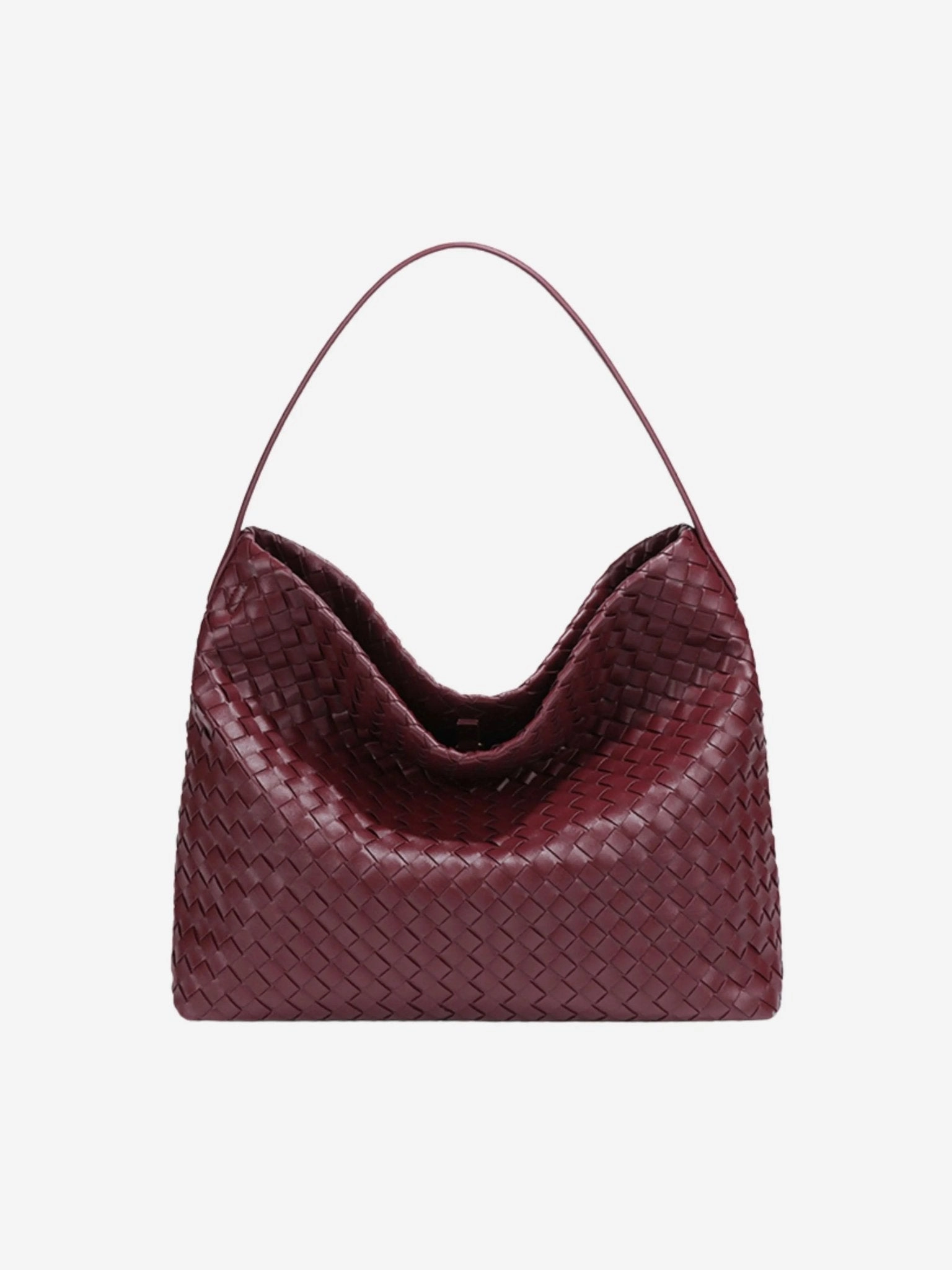Elara | Brown Woven  Premium Vegan Leather Shoulder Bag ?C Chic & Timeless Functional Lifestyle